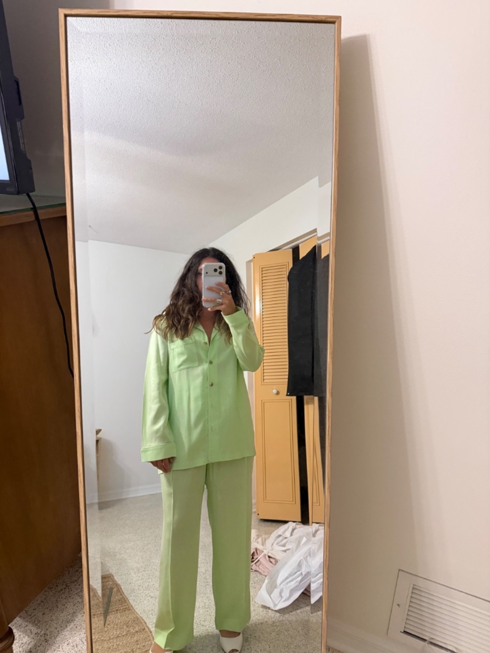 Mara Hoffman Lime green set
